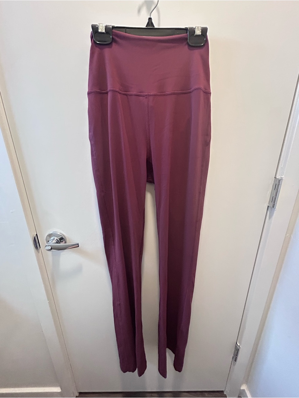 Lululemon Maroon High-Rise Flair Leggings